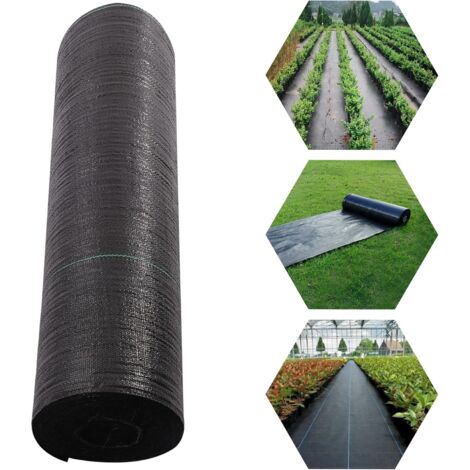 Largeur 50cm 5M Barrière Contre Les Mauvaises Herbes En Tissu, Tapis De Couverture De Sol Anti