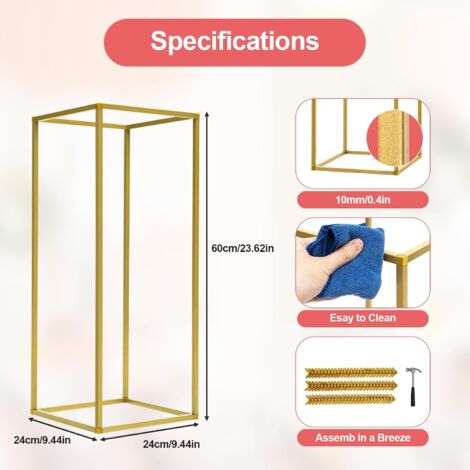 Lot De 2 Vases En Carton Pour Mariage - Support De Fleurs Pliable