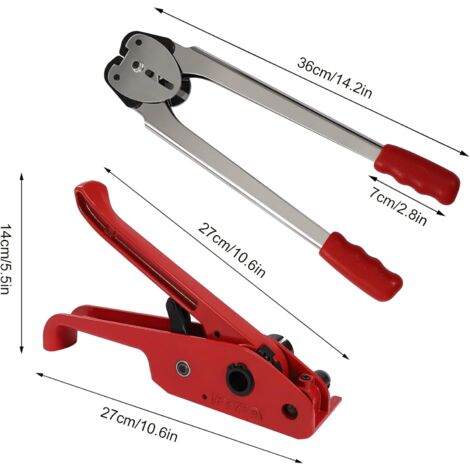 Tendeur De Cerclage Manuel PAC - Pour Sangles Plastique Jusqu'à 1.9 Cm (3/4") - Outil Robuste Polypropylène/polyester
