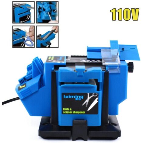 Ponceuse à Bande Refroidie à L'Eau LeTkingok - Affûteuse De Couteaux Électrique En Acier Inoxydable 304, Usage Humide/Sec 5000-10000 Tr/min