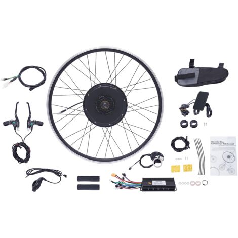 Senderpick – Kit de conversion vélo électrique 48V 1000W – Moteur sans balais – Vitesse 45-55 km/h – Réglage 5 vitesses – Compatible 28" 29" 700C