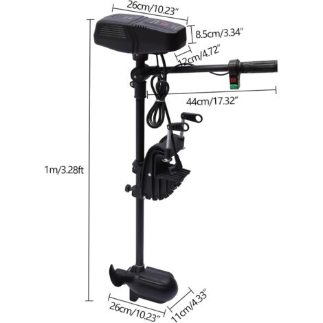 Interrupteur 5 Vitesses Pour Moteur électrique Hors-bord - 12V/24V - Commutateur Haute Vitesse Pêche Traîne - Accessoire Bateau