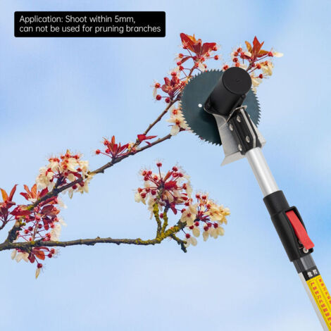 Senderpick – Élagueuse thermique télescopique 1.8-2.8m – Moteur en cuivre pur 40W – Batterie lithium 4Ah incluse – Ouverture 12.5cm pour branches jusqu'à 5mm