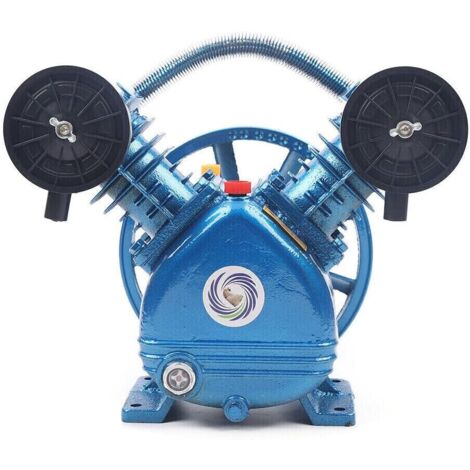Senderpick – Tête de pompe compresseur d'air bicylindre 2HP – Pression 115 PSI – Débit 170 L/min – Moteur silencieux pour applications industrielles - 115PSI