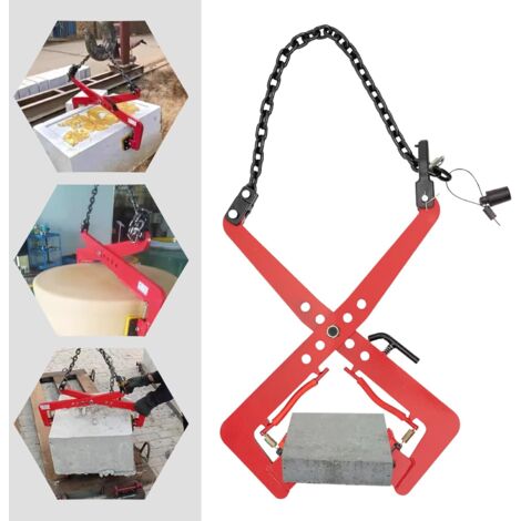 Pince de levage 350 kg, ouverture des mâchoires 11,81-20,08 pouces Pince de levage, pince à palettes, pince verticale pour plans de travail en verre/métal/granit