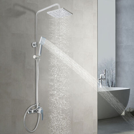 Système de douche robinet de douche à levier unique rail de douche pommeau de douche à saupoudrer Set de douche (1/5)