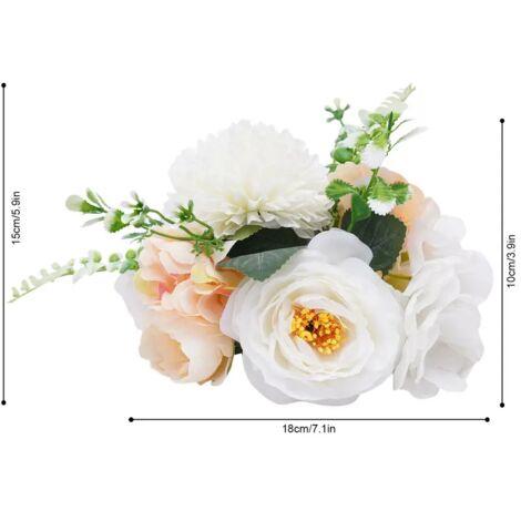 Bouquet De Roses éternelles Bling, Ruban De Roses, Bouquet De Fausses Fleurs Fait Main, Grand