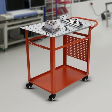 Table de soudage 362436 in Capacité de charge 600lbs Etabli de soudage en acier sur roues