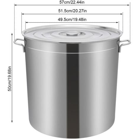 Marmite Universelle En Acier Inoxydable Avec Couvercle En Verre Et Protection Anti Brlure 2 Poignes 24 Cm 48523537