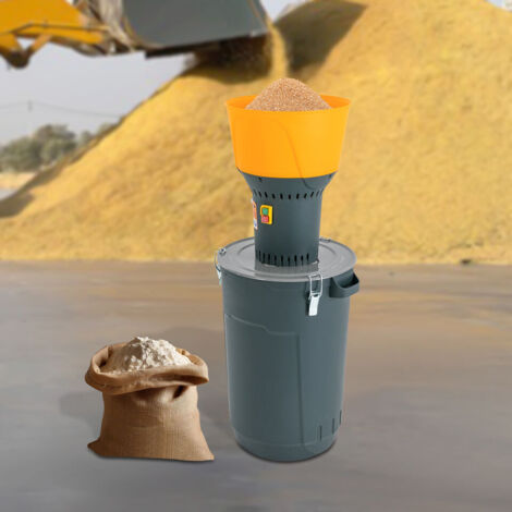 Moulin à grains électrique de 1 300 W, équipé de 5 tamis, idéal pour moudre des céréales, des épices et du café à la maison, avec un moteur à noyau en cuivre (60 L)