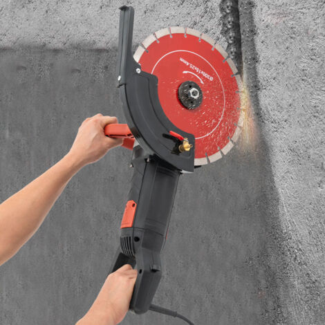 Senderpick – Scie circulaire électrique 3000W – Profondeur de coupe 110mm – Lame diamant 12 pouces – Pour béton, acier et marbre – Moteur en cuivre pur