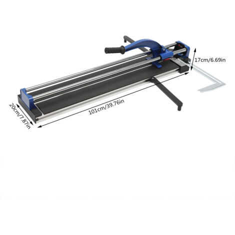Coupe-carreaux Manuel 800 Mm Mophorn - Double Rail, Laser De Guidage, Coupe Biseau, Pour Carrelage Céramique Porcelaine