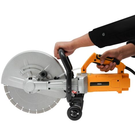Senderpick – Scie à béton 3000W – Lame diamant 350mm – Coupe rapide béton armé – Pompe à eau 30W pour dépoussiérage efficace