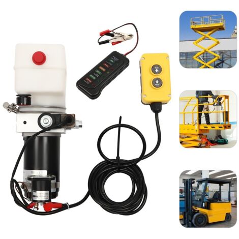 Senderpick – Pompe hydraulique électrique 12V – Moteur cuivre 800W – Démarrage rapide 2850rpm – Réservoir 1,5L – Télécommande 4,5m