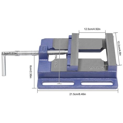 Étau pour machine 125mm Étau pour perceuse atelier