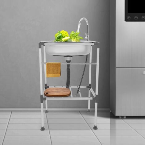 Évier de cuisine simple Évier de cuisine de restaurant commercial Évier en acier inoxydable (1/5)