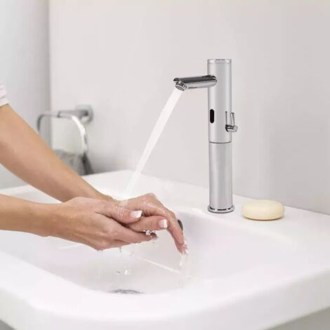 Robinet à induction infrarouge robinet de lavabo automatique mélangeur de lavabo (1/5)