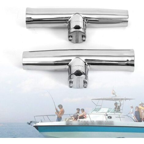 Porte-cannes en acier inoxydable Porte-cannes marins Porte-cannes de guidage Porte-cannes 7/8 in. à 1 in. 2-pack (1/5)