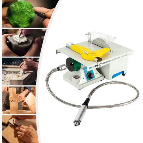 Senderpick – Scie de coupe polissante 750W pour pierres précieuses – Vitesse 800-10000rpm – Pour jade, agate, métal et bois – Table angulaire 26.5x22cm