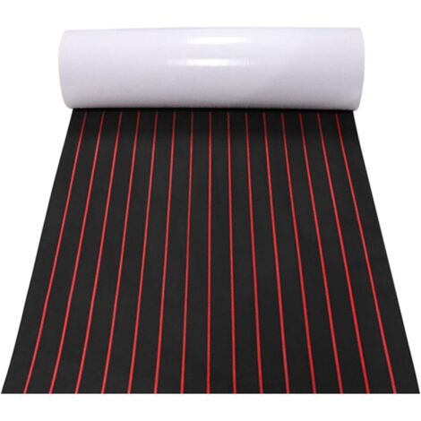 Tapis marin RV Yacht kayak Eva Foam Floor faux teak tapis marin tapis antidérapant auto - adhésif 94.5 'x35.4' ' (1/5)