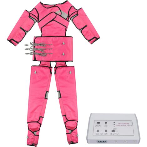 Appareil de massage à pression pour massage lymphatique, appareil électrique de beauté des bras, appareil de massage cervical, compression d'air, appareil de massage circulaire, (rose)