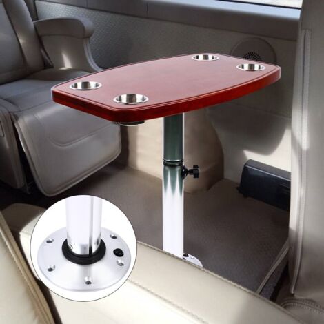 Haut De Table Ovale Teck Pour Bateau Ou Camping-car – 440x800 Mm