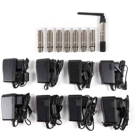 DMX512 - Emetteur DMX avec 8 récepteurs radio 2.4 G, pour les bars, les fêtes, la scène, signal DMX, effets de lumière sans fil