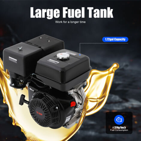 Moteur Essence 4 Temps 7,5 CV OHV Horizontal 210 Cc – Puissant, Économique Et Fiable Pour Génératrice, Motoculteur, Pompe