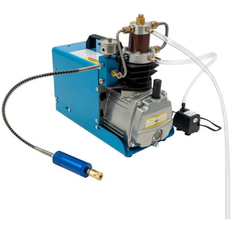 Senderpick – Compresseur d'air électrique 1800W 0-30Mpa – Débit 22Gal/min – Moteur en cuivre – Refroidissement par eau et air – Séparateur eau-huile