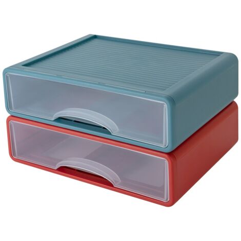 LOT DE 6 Paniers De Rangement En Plastique Coloré - FR