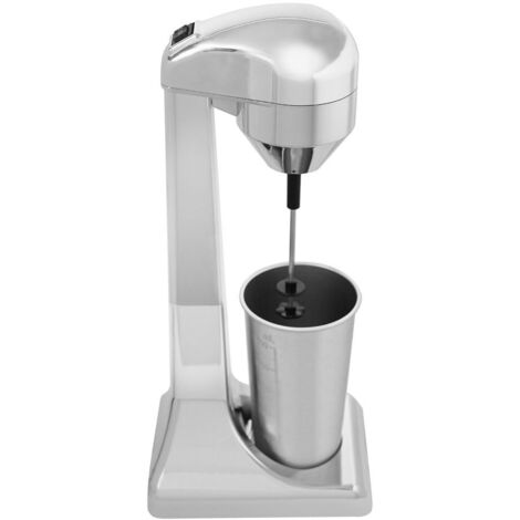 Machine à Milkshake électrique Double Tête - 300 W, Vitesse Réglable 12 000-18 000 Tr/min, Acier Inoxydable, Gobelets 1 L Inclus, Sécurité Induction, Pour Bars, Cafés, Lait Frappé