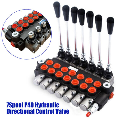 7-Spool P40 Distributeur 7P40 Distributeur avec 7 leviers Pression de service maximale 31,5MPa 4 commandes