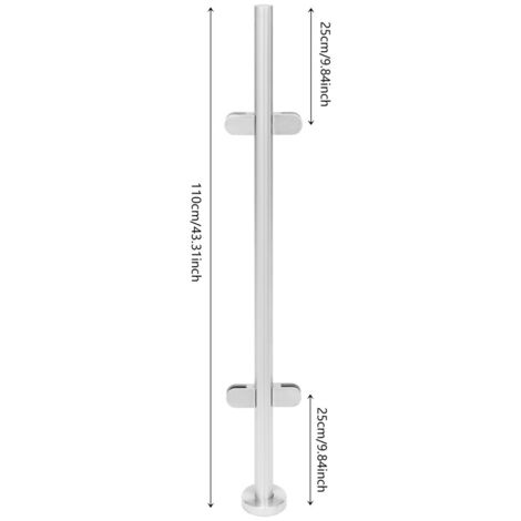 AUFUN Poteau de Balustrade en Verre, Acier Inoxydable, pour verre AUFUN Poteau de Balustrade en Verre, Acier Inoxydable, pour verre