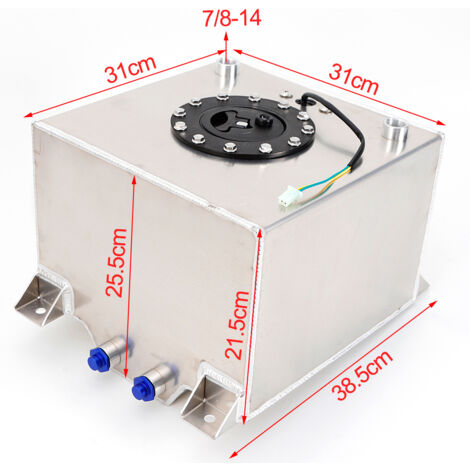 Reservoir Essence Réservoir De Carburant Universel De 20 L - En Aluminium - Avec Capteur De Niveau D'huile - Pour Camion Et SUV - 38,5 X 31 X 21,5 Cm Réservoir Essence Aluminium 20 Litres Reservoir Essence Réservoir De Carburant Universel De 20 L - En Aluminium - Avec Capteur De Niveau D'huile - Pour Camion Et SUV - 38,5 X 31 X 21,5 Cm Réservoir Essence Aluminium 20 Litres