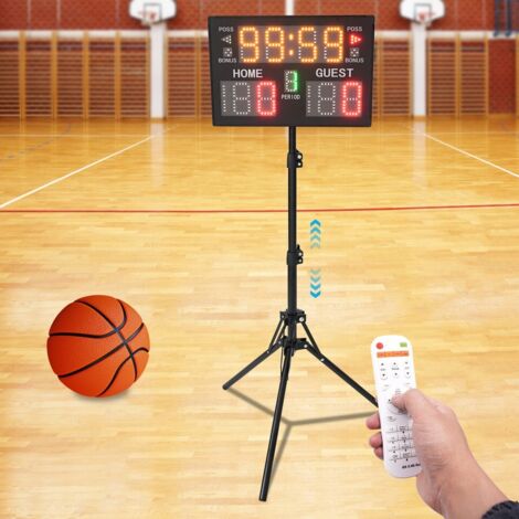 GAN XIN Tableau D'Affichage Numérique LED Avec Télécommande - Scoreur 11 Chiffres Pour Basket, Volley, Sports