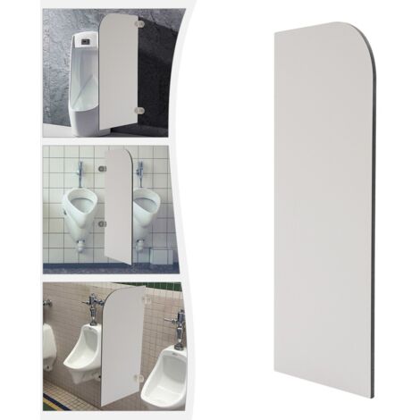 Cloison de urinoir 40 x 90 cm, cloison murale pour urinoir masculin, urinoir, cloison de séparation pour urinoir, bords arrondis.