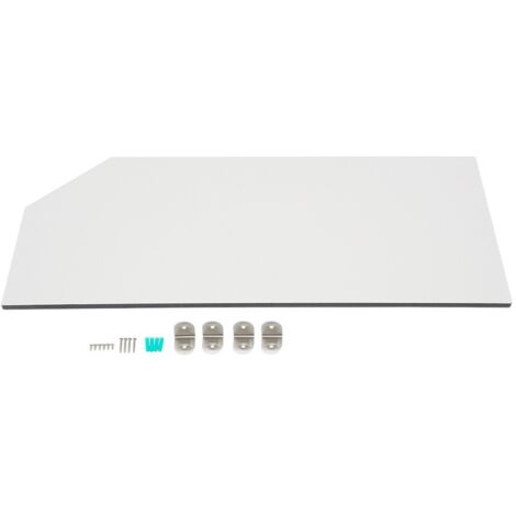 Paroi De Séparation Pour Urinoirs 40x90 Cm - En Stratifié Phénolique, Angle Rond, Facile à Installer Et à Nettoyer