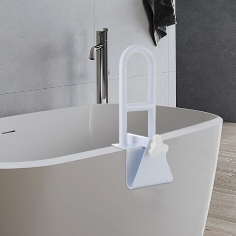 Barre d'appui en acier inoxydable pour baignoire et piscine, capacité de charge de 136 kg, barre d'appui pour baignoire, barre d'appui réglable et extensible. (1/5)