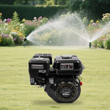 Moteur de remplacement 7 CV 4 temps pour l'agriculture Moteur à essence Refroidissement par air Monocylindre