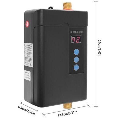 Chauffe-Eau Électrique Instantané, Chauffe-Eau Sans Réservoir 220V 3400