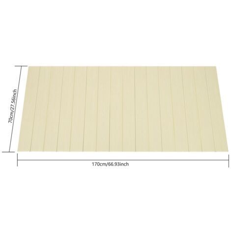 75 x 170 cm - Couverture de baignoire pliable - Plateau de baignoire étanche à la poussière - Isolation en PVC - Plaque isolante durable pour la maison, la salle de bain
