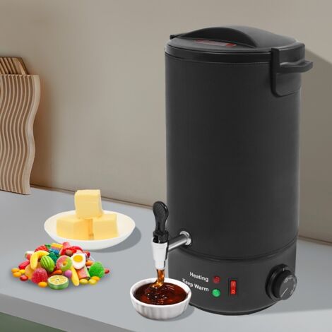 Fondoir à cire pour la fabrication de bougies, grand fondoir électrique de 10 litres, kit de fabrication de bougies DIY, fondoir à cire à chauffage rapide avec récipient antiadhésif, régulateur de tem