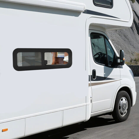 Fenêtre de camping-car avec moustiquaire, fenêtre coulissante verticale horizontale, fenêtre coulissante de caravane pour camping-cars, véhicules de chantier, bateaux (800 x 270 mm)
