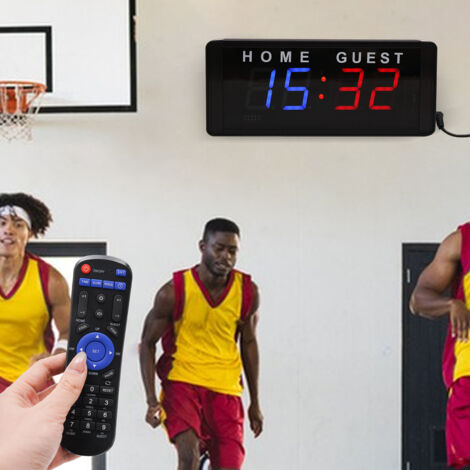 PELLOR Tableau d'affichage Scoreboard LED Télécommande Compteur De