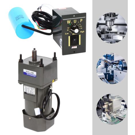 M250-402 Moteur électrique à engrenages à faible vitesse 250 W 220 V CA Moteur électrique pour barbecue à couple élevé 0-135 tr/min Moteur à engrenages Moteur réducteur synchrone Réversible