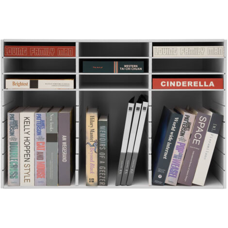 YiePhiot Organiseur De Courrier De Bureau – Trieur De Fils Métalliques Pour Lettres, Courriers, Livres, Cartes Postales, Brochures – Porte-revues (3 Emplacements, Doré