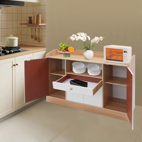 Tidyard Armoire Suspendue 60x31x60cm Avec Portes Vitrées - Rangement Cuisine, Buffet Noir
