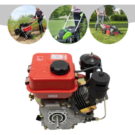 Moteur diesel 1650-3800 tr/min 4 temps 5 CV monocylindre refroidissement par air moteur vertical démarrage manuel injection directe 2,2 kW rouge