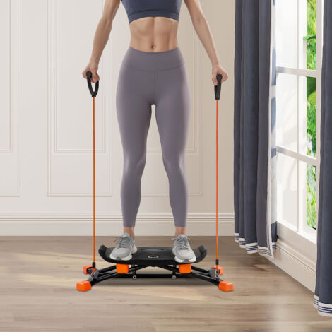 Appareil d'équilibre pour entraînement complet du corps, simulateur de ski coulissant avec bandes de résistance, capacité de charge de 264 lb, équipement d'entraînement pour hommes et femmes