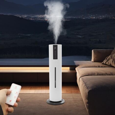 Humidificateur à vapeur froide de 8 litres Humidificateur silencieux avec télécommande Humidificateur à brume : 300 ml/10,56 oz par heure Convient aux chambres à coucher, aux plantes, aux nourrissons (1/5)